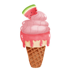 ice cream cone watermelon