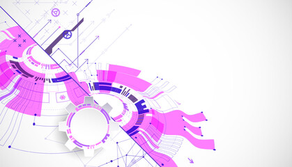 Scientific and technological ART concept. Abstract background with plexus effect.