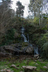 Cascada en medio del bosque, La Cumbre, Cordoba, Argentina