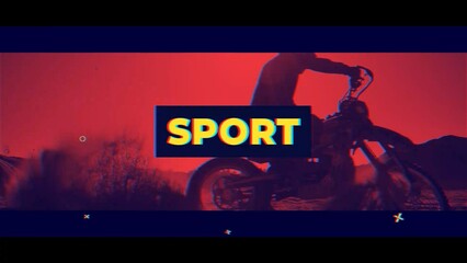 MoGRT Sport Glitch Opener Upload - obrazy, fototapety, plakaty