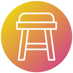 Stool Vector Icon Design Illustration