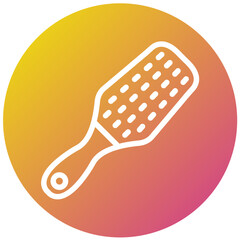 Hair brush Vector Icon Design Illustration