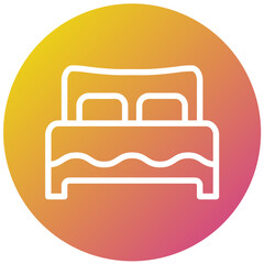 Bed Vector Icon Design Illustration
