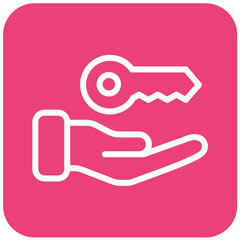 Key Vector Icon Design Illustration