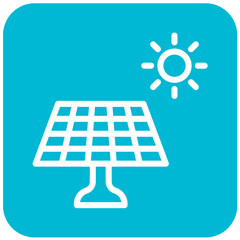 Solar panel Vector Icon Design Illustration