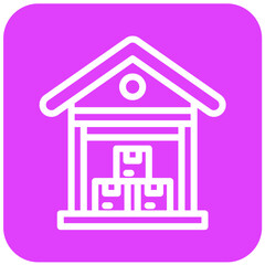 Warehouse Vector Icon Design Illustration