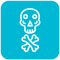 Skull Vector Icon Design Illustration
