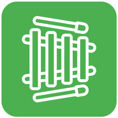 Xylophone Vector Icon Design Illustration