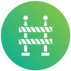 Road barrier Vector Icon Design Illustration