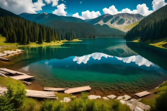 lake in the mountains © Stone Shoaib