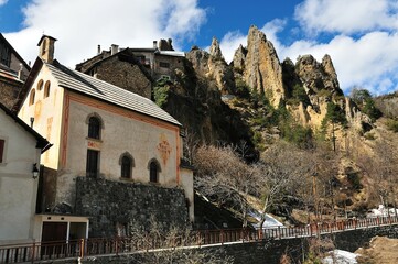 Eglise de Péone - Alpes Maritimes, France.