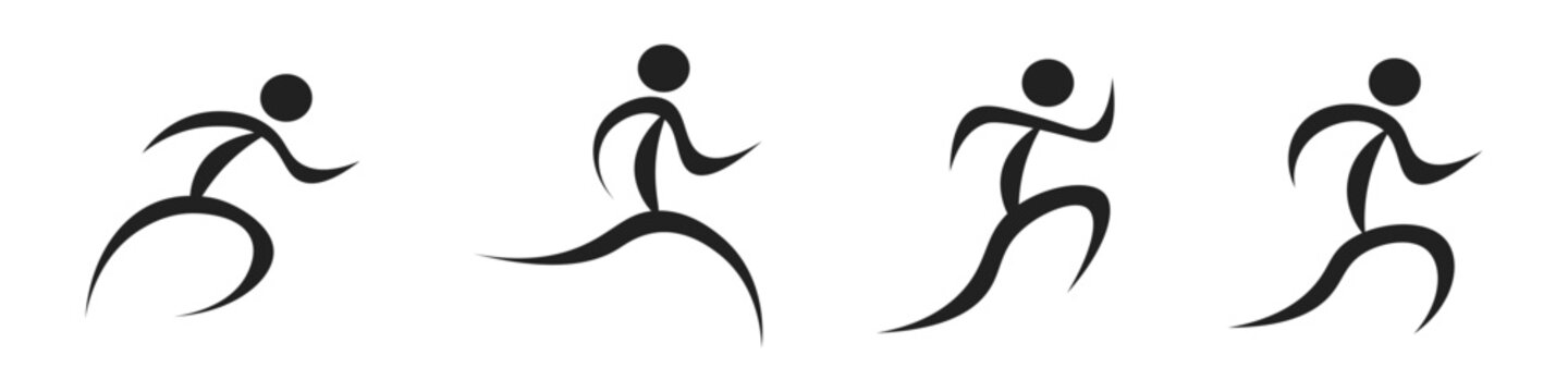 people logotype men sport movement sign
