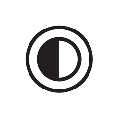 Dark mode icon design vector
