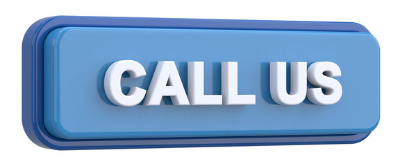 Call us button. 3D illustration.