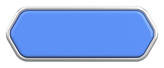 3D button. Empty button. 3D illustration.