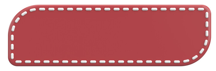 3D button. Price tag. 3D illustration.