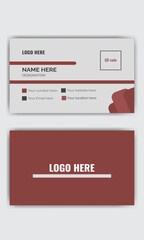 Minimalist business card design.