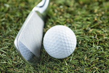 ゴルフイメージ、ゴルフボールやゴルフクラブ
