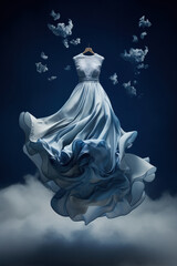 Floating Clothes, Hanging dress, Generative AI