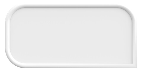 Price tag. Text box. 3D illustration.