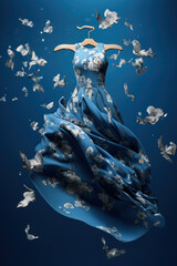 Floating Clothes, Hanging dress, Generative AI