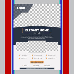 Modern creative and clean A4flyer template with logo . Design for business and corporate concept vector illustration .