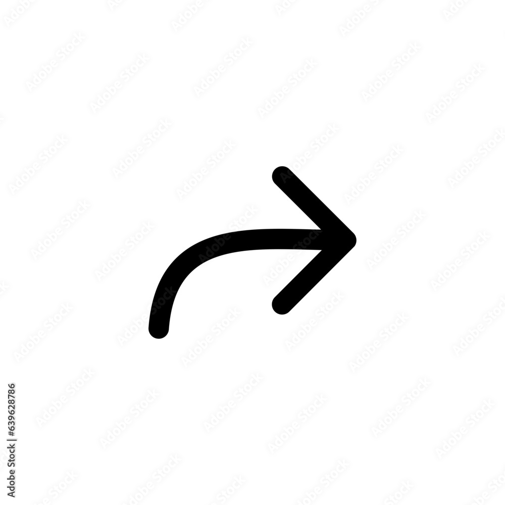 Poster share arrow icon reply send forward icons button	
