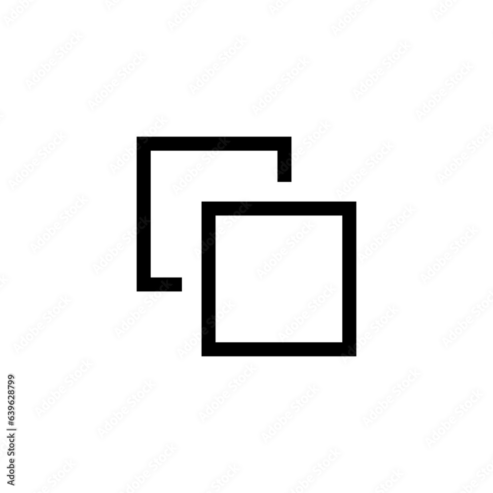 Poster layers icon symbol. open new window tab icons - copy file document icon sign