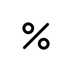 percent icon sign . percentage, discount, divide icons	
