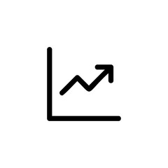 arrow increase icon, growing graph symbol - Increasing growth statistic arrow icon, up arrows symbols, trending icons in filled, thin line, outline and stroke style for apps and website	
