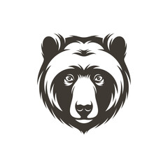 Head Bear vector illustration design. Head Bear logo design Template.