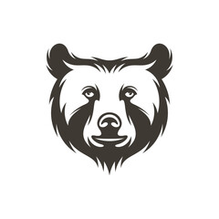 Head Bear vector illustration design. Head Bear logo design Template.