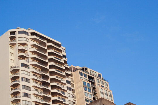 Low angle shot of apartments
