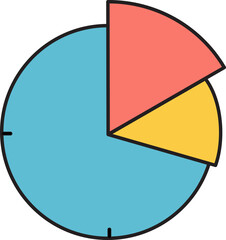 Obraz premium pie chart icon