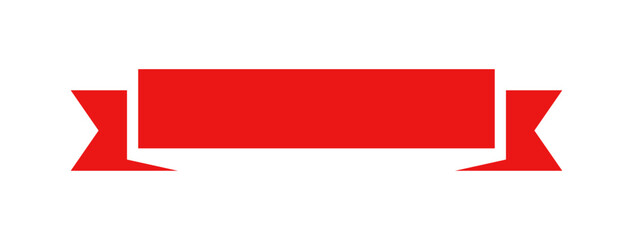 Red banner ribbon
