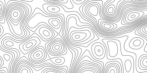 Abstract Topographic map background with wave line. Topographic map background. Line topography map contour background, geographic grid. Abstract vector illustration.	