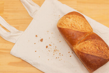 homemade bread background/ Wallpaper. Loaf of bread