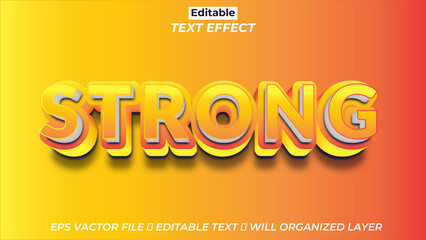 Free vector sport text effect editable gamer and strong text style