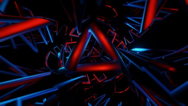 Seamless VJ loop with neon disco: rhythmic flashing pattern mesmerizes.