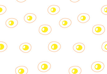 Seamless pattern with eggs.