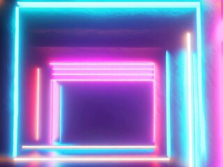 abstract background with glowing neon lights