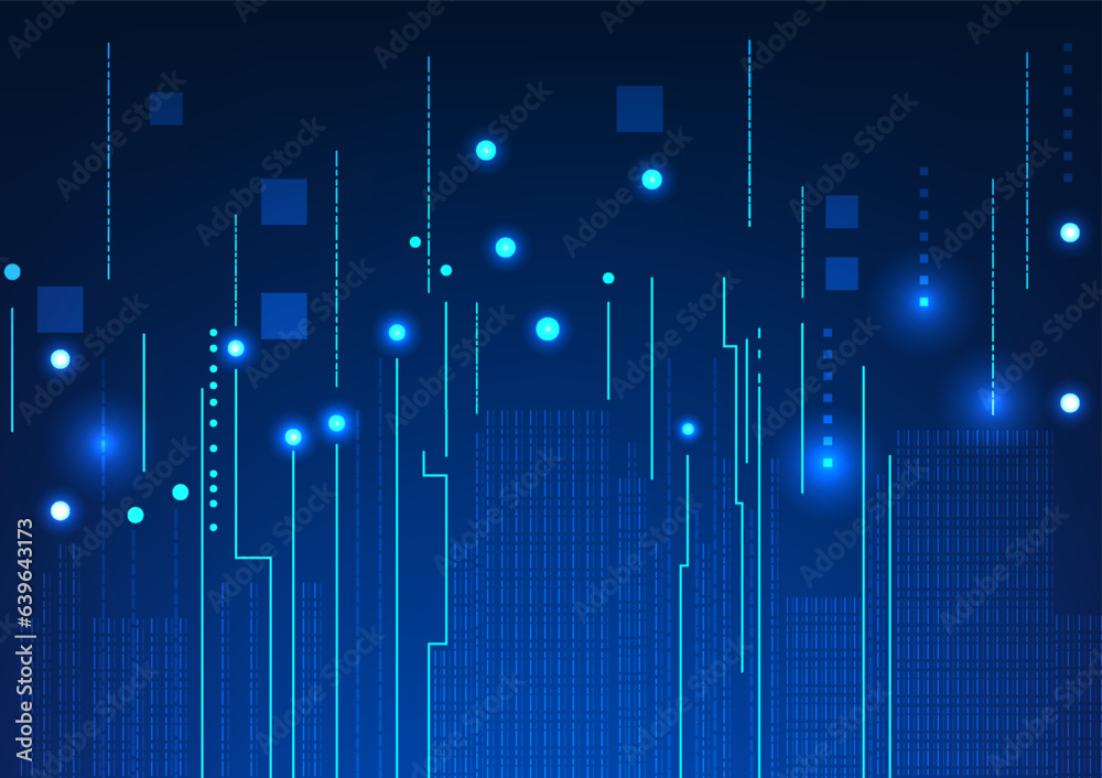 Poster circuit board technology background use stripes to bring them together. it is conveyed to the circui