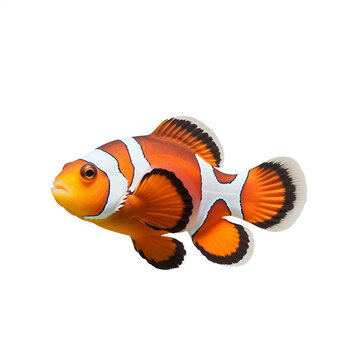 Poissons-clown ou Amphiprioninae avec transparence, sans background