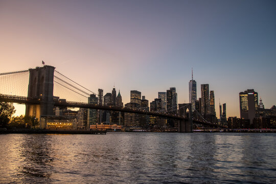 New York City Skyline View from East River