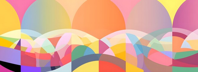 Obraz premium Geometry minimalistic artwork poster background, simple shape and figure. Abstract pattern design