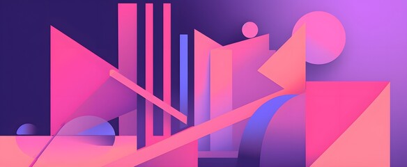 Geometry minimalistic artwork poster background, simple shape and figure. Abstract pattern design