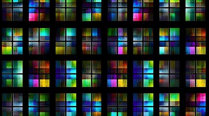 Design abstract digital pixel noise glitch background, error video TV damage. - obrazy, fototapety, plakaty
