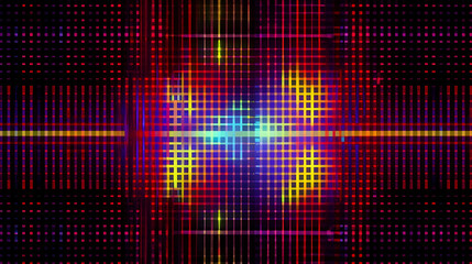 Design abstract digital pixel noise glitch background, error video TV damage.