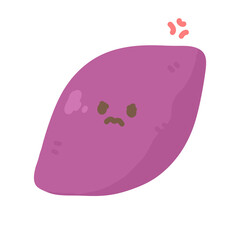 シンプルなさつまいも怒る⭐︎PNG