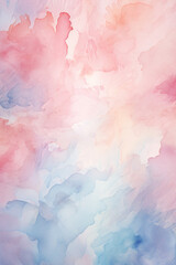 Watercolor background. Colorful watercolor design texture. Pastel colors. AI generated
